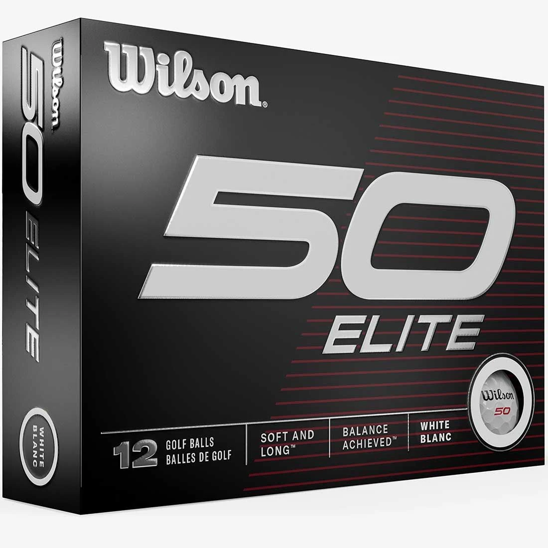 Wilson 50 Elite White Personalized Golf Balls