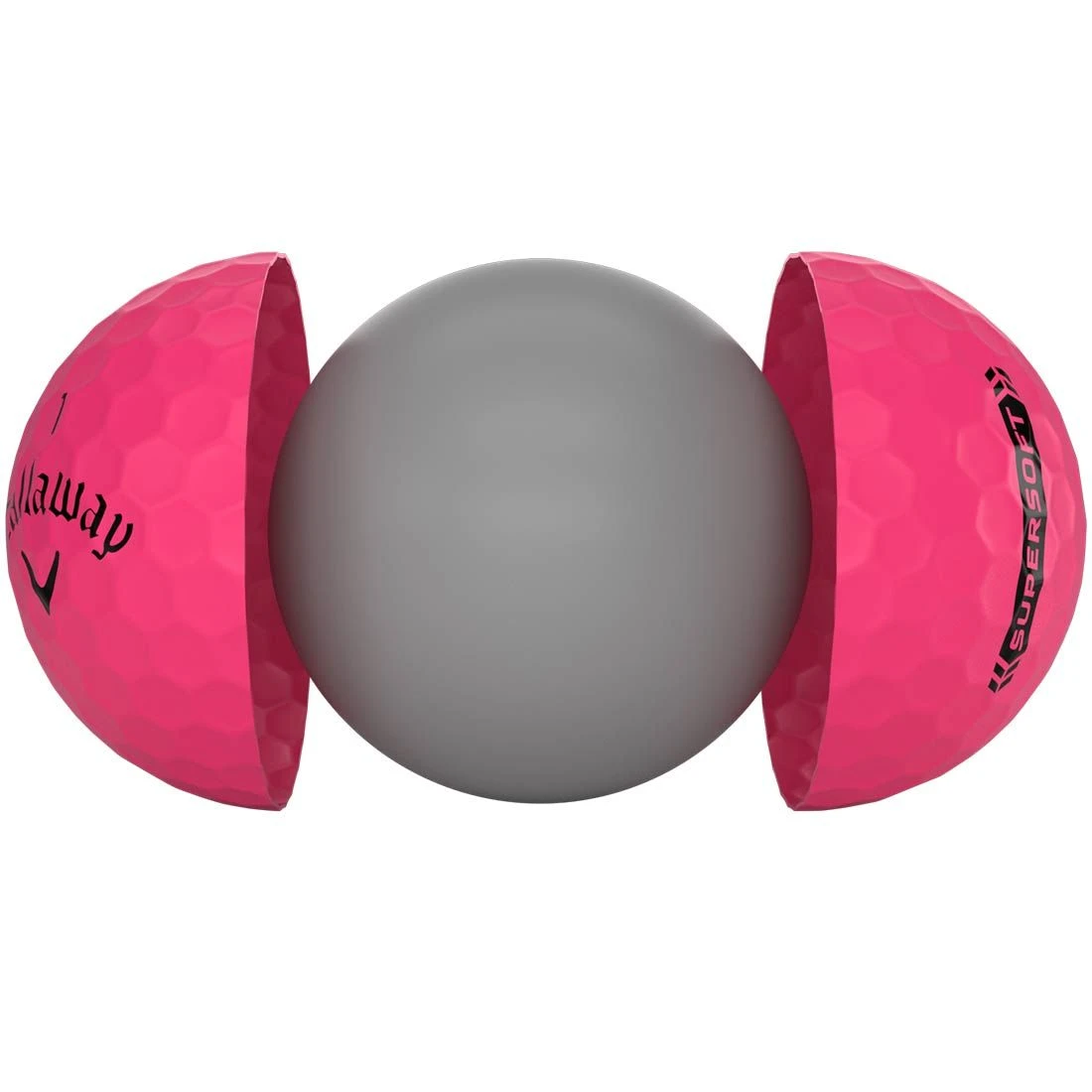 Callaway Supersoft Matte Pink Personalized Golf Balls