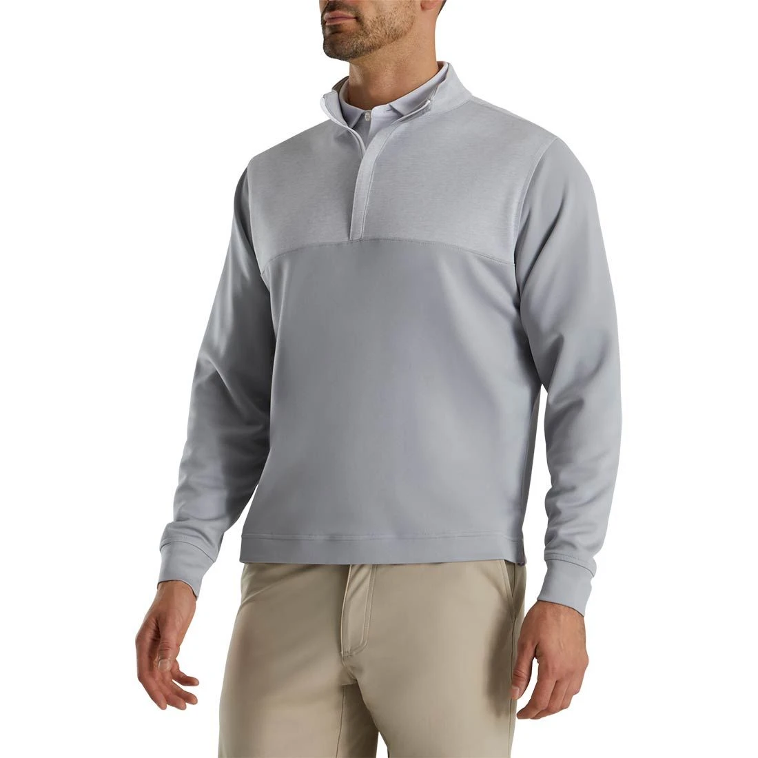 FootJoy Heather Yoke Half Zip Pullover