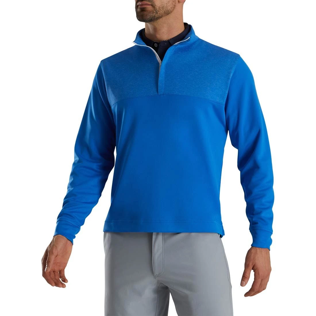 FootJoy Heather Yoke Half Zip Pullover