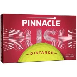 Pinnacle Rush 15-Pack Yellow Personalized Golf Balls