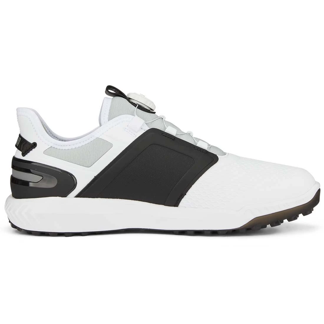 Puma Ignite Elevate Disc Golf Shoes White/Black/Silver