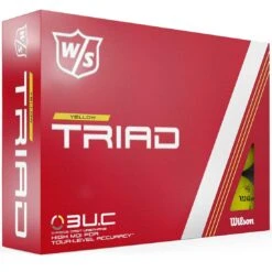 Wilson Staff Triad Yellow Personalized Golf Balls