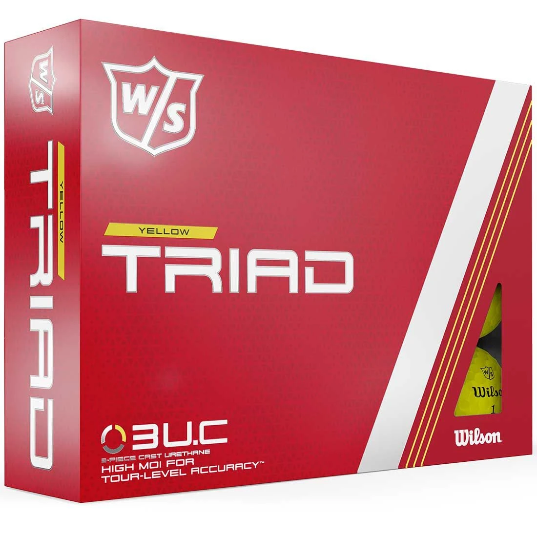 Wilson Staff Triad Yellow Personalized Golf Balls